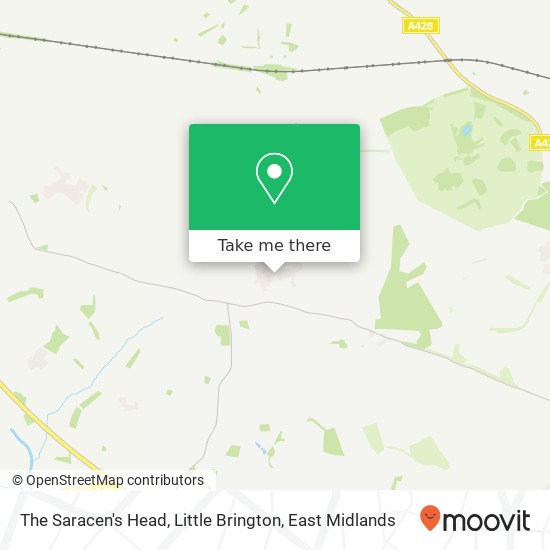 The Saracen's Head, Little Brington map