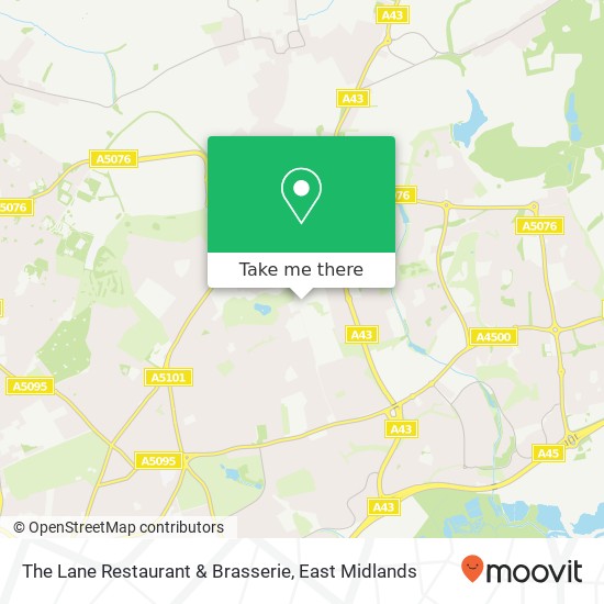 The Lane Restaurant & Brasserie, Northampton Northampton NN3 2 map