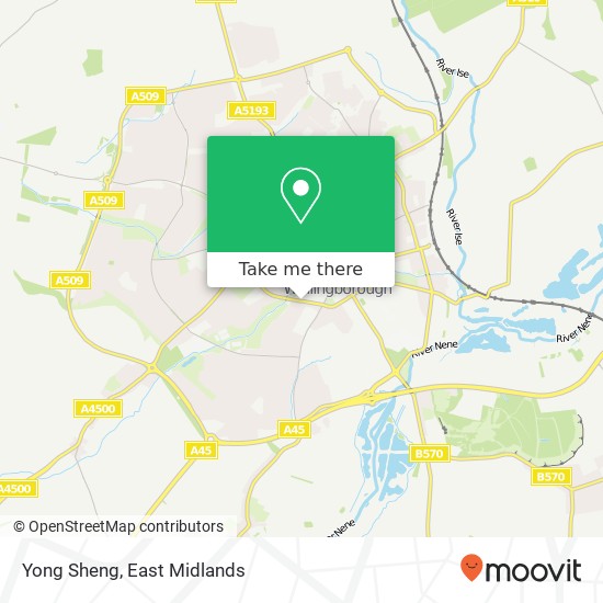 Yong Sheng, 1 Abbey Road Wellingborough Wellingborough NN8 2JW map