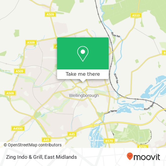 Zing Indo & Grill, 41 Cambridge Street Wellingborough Wellingborough NN8 1DW map