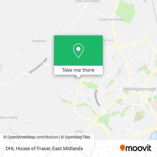 DHL House of Fraser map