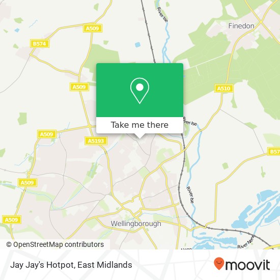 Jay Jay's Hotpot, Nest Farm Crescent Wellingborough Wellingborough NN8 4 map
