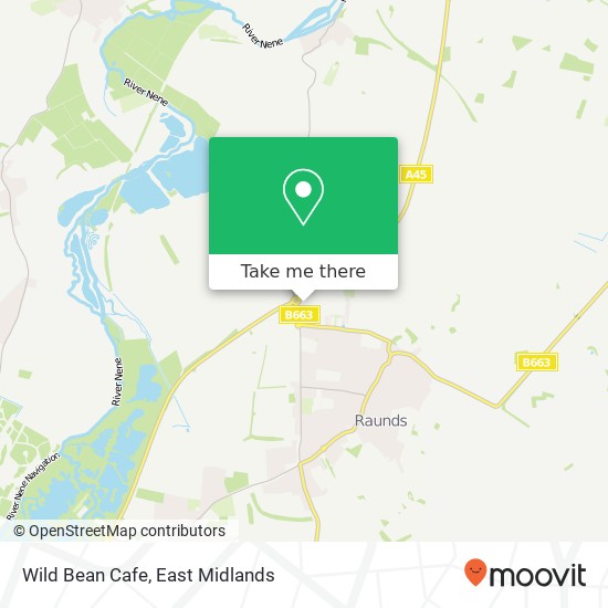 Wild Bean Cafe, London Road Raunds Wellingborough NN9 6 map