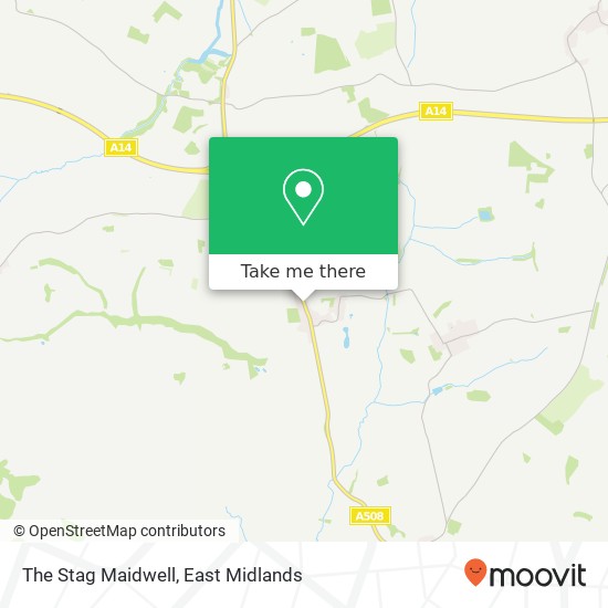 The Stag Maidwell map