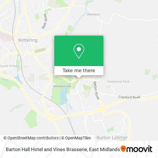 Barton Hall Hotel and Vines Brasserie map