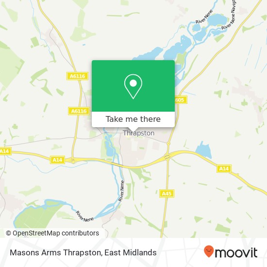Masons Arms Thrapston map