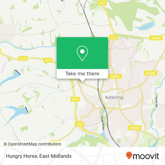 Hungry Horse, Warren Hill Telford Way Industrial Estate Kettering NN16 8 map