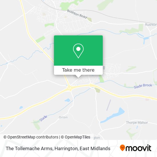 The Tollemache Arms, Harrington map