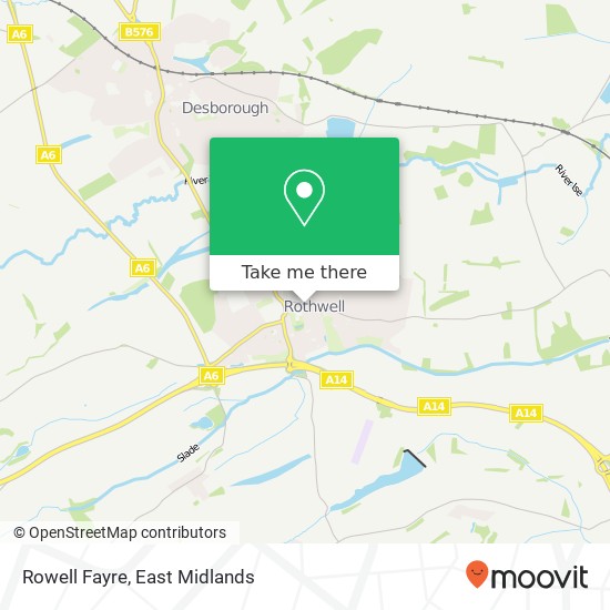 Rowell Fayre, 17 Market Hill Rothwell Kettering NN14 6 map