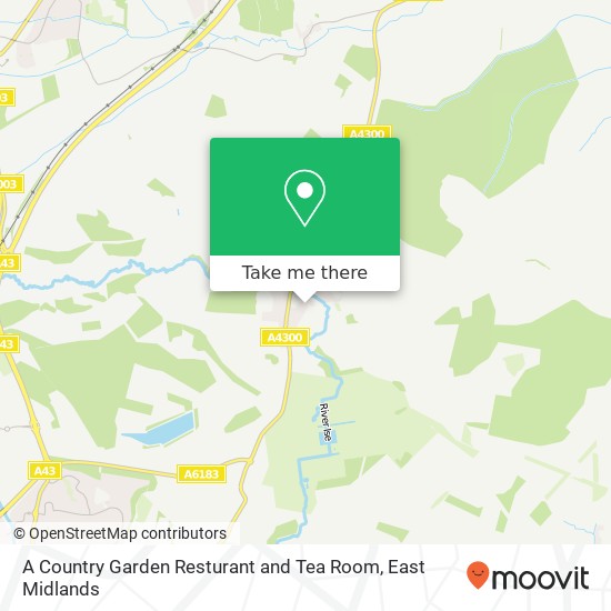 A Country Garden Resturant and Tea Room, 15 Queen Street Geddington Kettering NN14 1AZ map