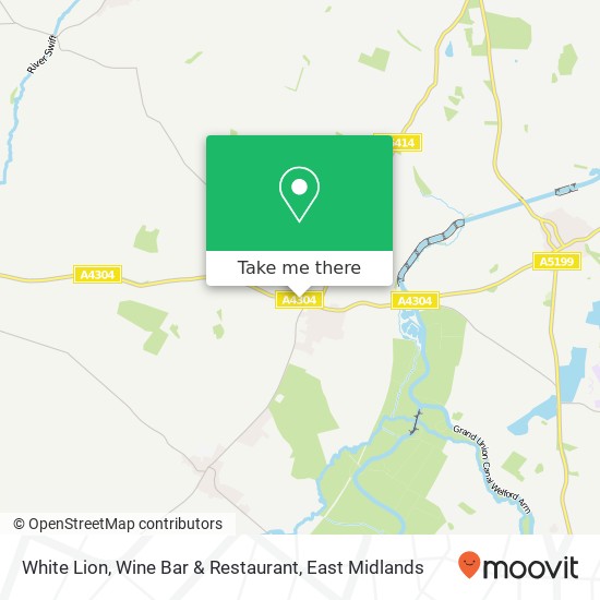 White Lion, Wine Bar & Restaurant map