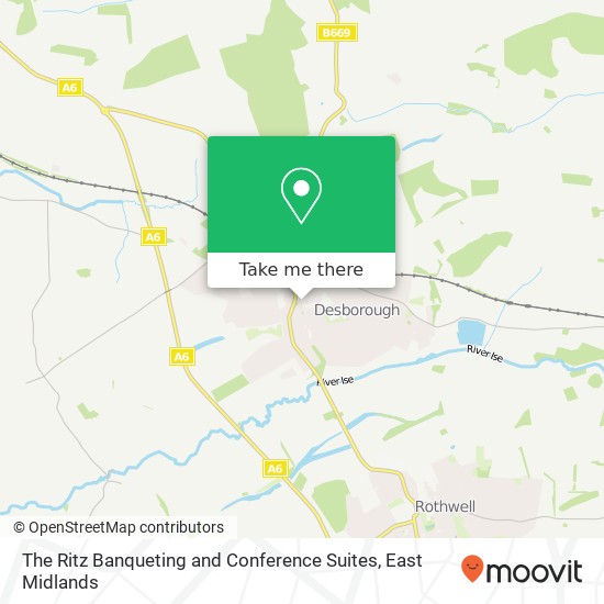 The Ritz Banqueting and Conference Suites, 7 Station Road Desborough Kettering NN14 2RL map
