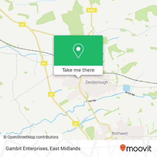 Gambit Enterprises, Gold Street Desborough Kettering NN14 2 map
