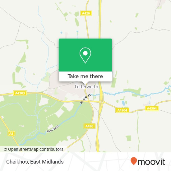 Cheikhos, 12 Church Street Lutterworth Lutterworth LE17 4AW map