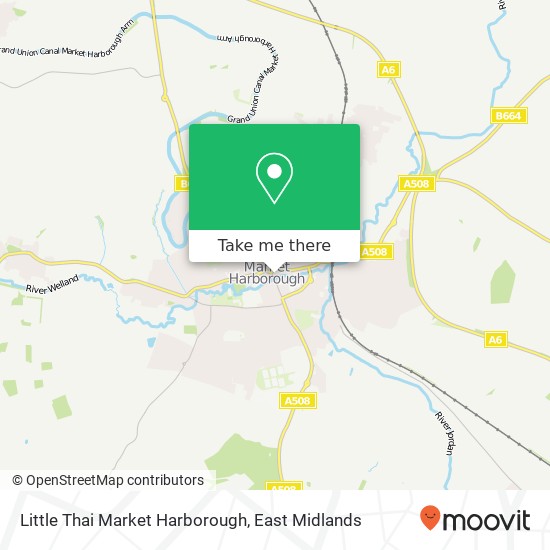 Little Thai Market Harborough, 9 Northampton Road Market Harborough Market Harborough LE16 9HG map