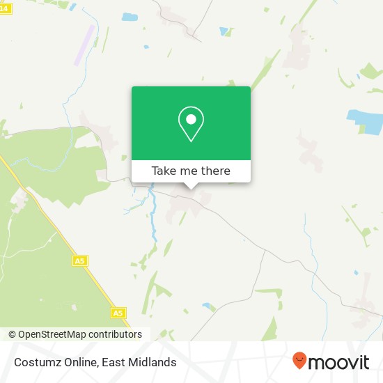 Costumz Online, Fairway Meadows Ullesthorpe Lutterworth LE17 5 map