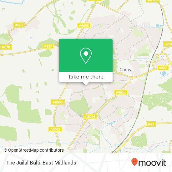 The Jailal Balti, 67 Greenhill Rise Corby Corby NN18 0 map