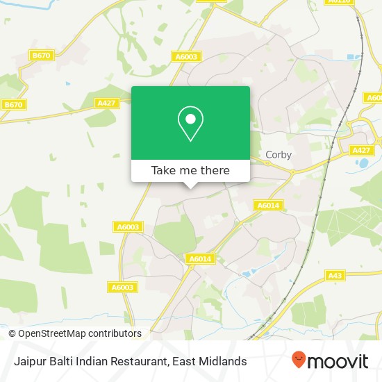Jaipur Balti Indian Restaurant, 67 Greenhill Rise Corby Corby NN18 0 map