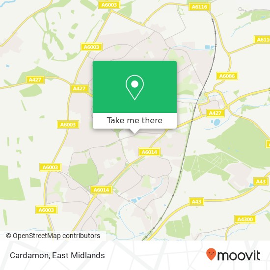 Cardamon, 182 Gainsborough Road Corby Corby NN18 0 map