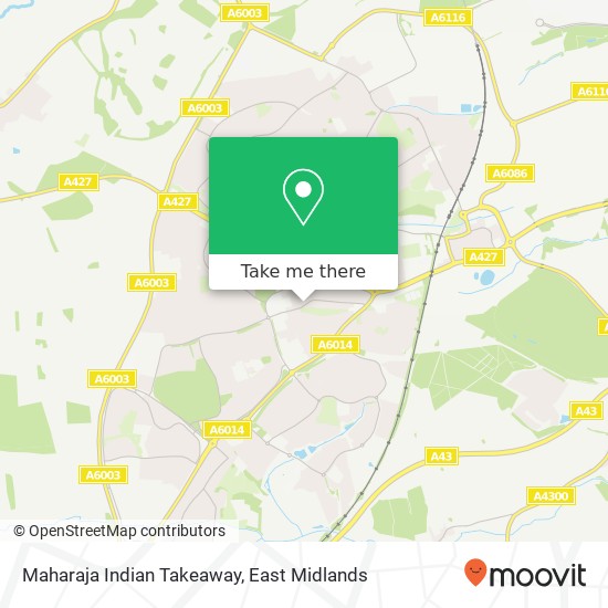 Maharaja Indian Takeaway, 182 Gainsborough Road Corby Corby NN18 0RQ map