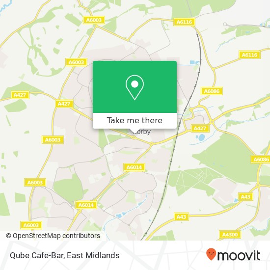 Qube Cafe-Bar, George Street Corby Corby NN17 1 map