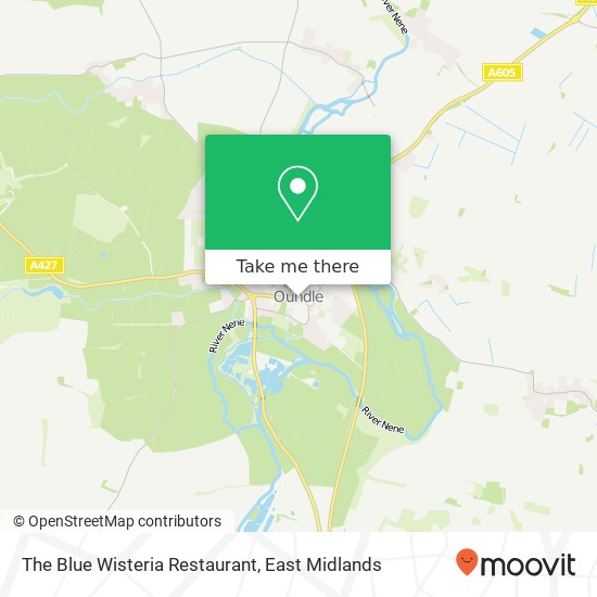 The Blue Wisteria Restaurant, Crown Court Oundle Peterborough PE8 4 map
