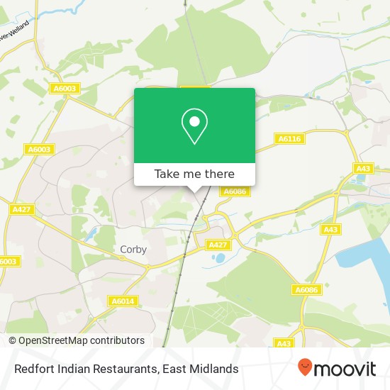 Redfort Indian Restaurants, 54 Rockingham Road Corby Corby NN17 1AE map