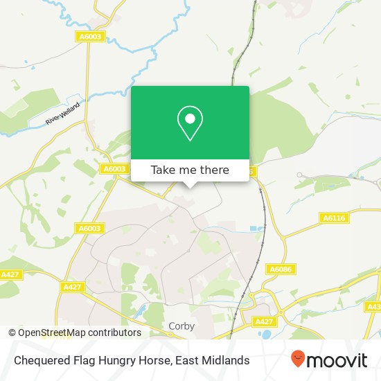 Chequered Flag Hungry Horse, Causeway Road Earlstrees Industrial Estate Corby NN17 4DU map