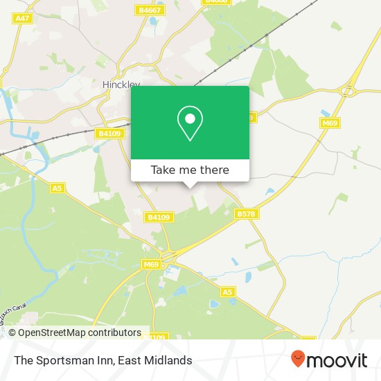 The Sportsman Inn, 36 Coventry Road Hinckley Hinckley LE10 2 map