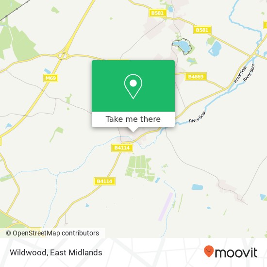 Wildwood, Brookfield Sharnford Hinckley LE10 3PB map