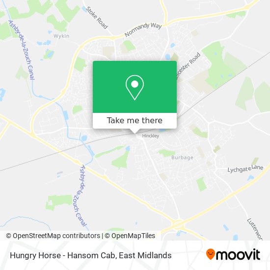 Hungry Horse - Hansom Cab map