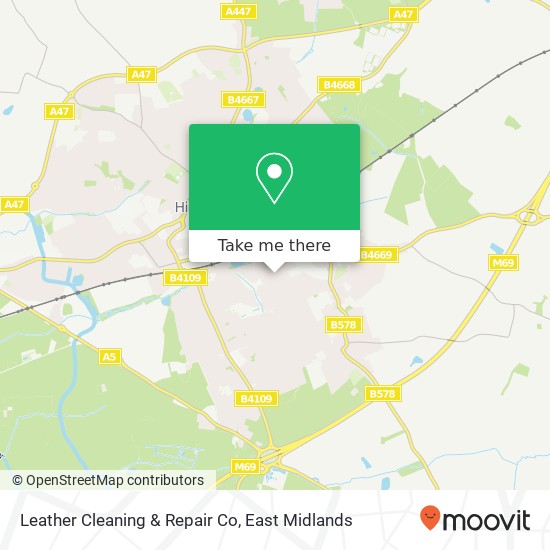 Leather Cleaning & Repair Co, 15 Sharpless Road Hinckley Hinckley LE10 2QG map