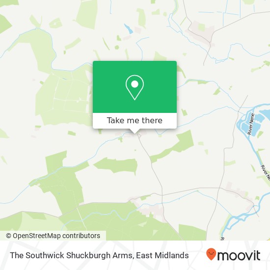 The Southwick Shuckburgh Arms map