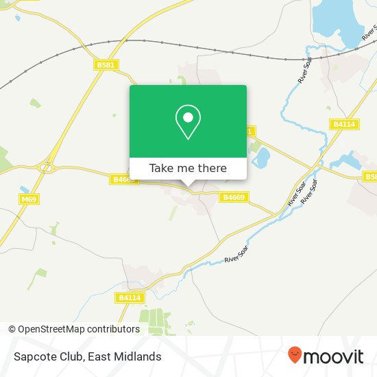 Sapcote Club map