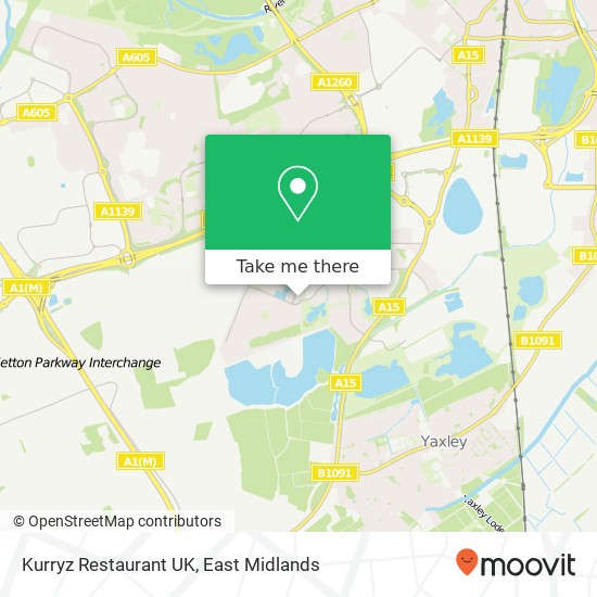 Kurryz Restaurant UK, Stewartby Avenue Hampton Vale Peterborough PE7 8 map