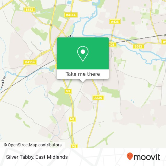 Silver Tabby, Cambridge Road Whetstone Leicester LE8 6 map