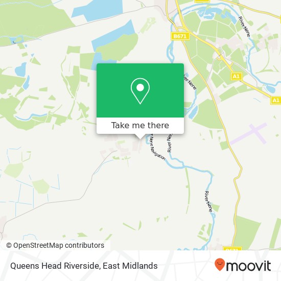 Queens Head Riverside, Station Road Nassington Peterborough PE8 6QB map