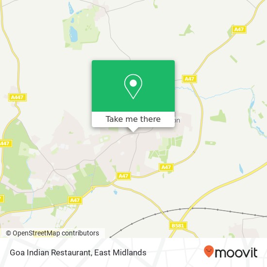 Goa Indian Restaurant, 55 Wood Street Earl Shilton Leicester LE9 7NE map