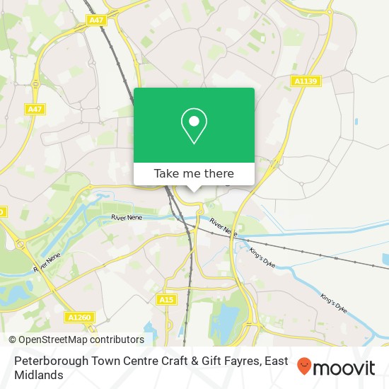 Peterborough Town Centre Craft & Gift Fayres, Bridge Street Peterborough Peterborough PE1 1DW map