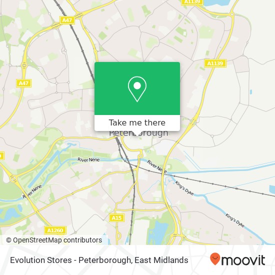 Evolution Stores - Peterborough, 37 Long Causeway Peterborough Peterborough PE1 1YJ map