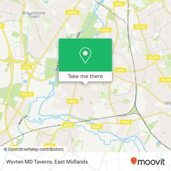 Wyvten MD Taverns map