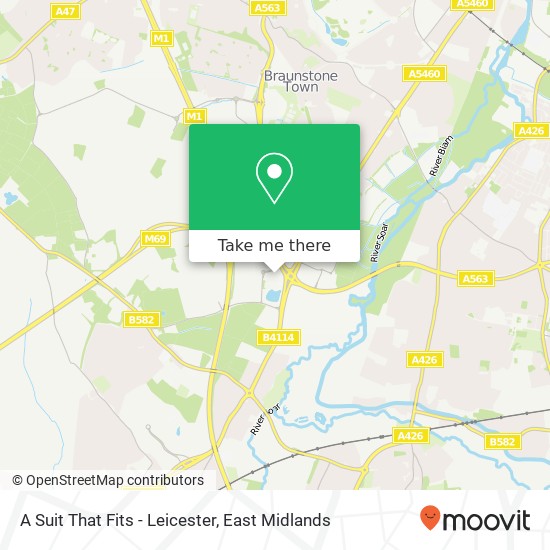 A Suit That Fits - Leicester, Penman Way Leicester Leicester LE19 1 map