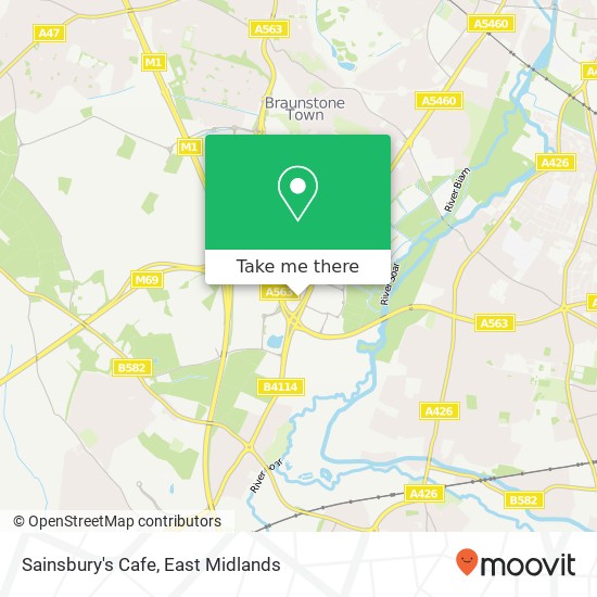 Sainsbury's Cafe, Leicester Leicester LE19 1 map