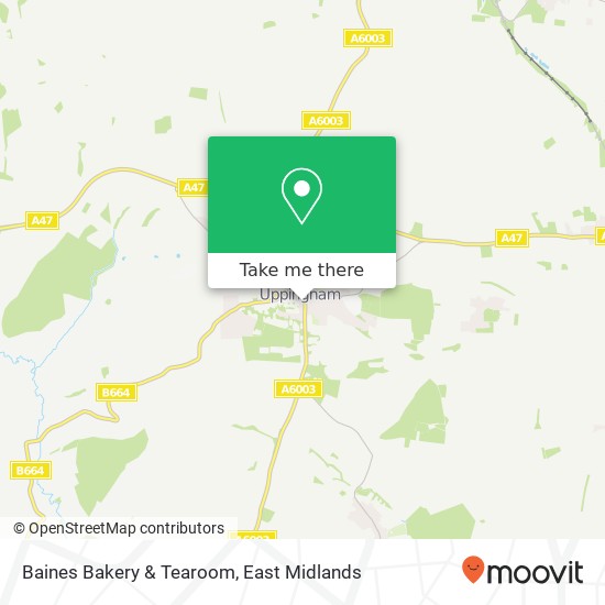 Baines Bakery & Tearoom, 1 High Street West Uppingham Oakham LE15 9 map