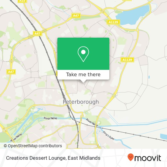 Creations Dessert Lounge, 2 Burghley Road Peterborough Peterborough PE1 2QB map