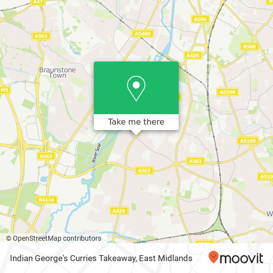 Indian George's Curries Takeaway, 745 Aylestone Road Aylestone Leicester LE2 8PR map