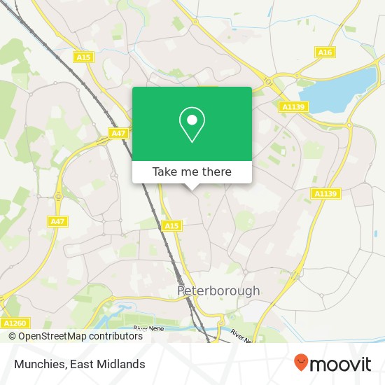 Munchies, 389 Lincoln Road Peterborough Peterborough PE1 2PF map