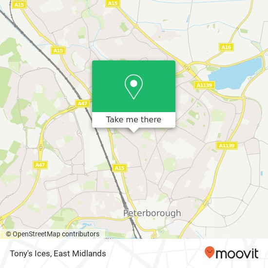 Tony's Ices, 108 Alexandra Road Dogsthorpe Peterborough PE1 3DJ map