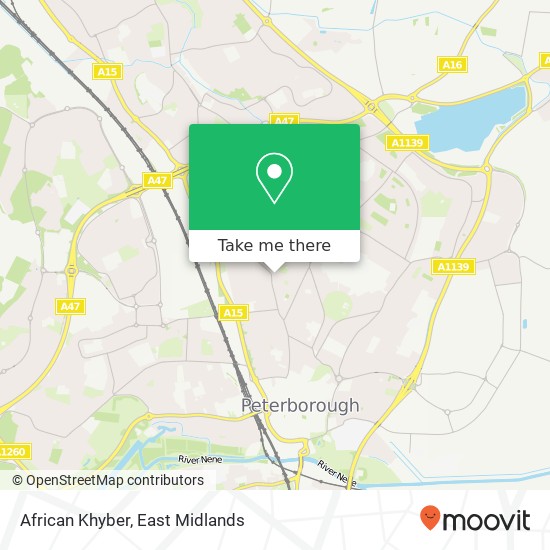 African Khyber, Alma Road Dogsthorpe Peterborough PE1 3FG map