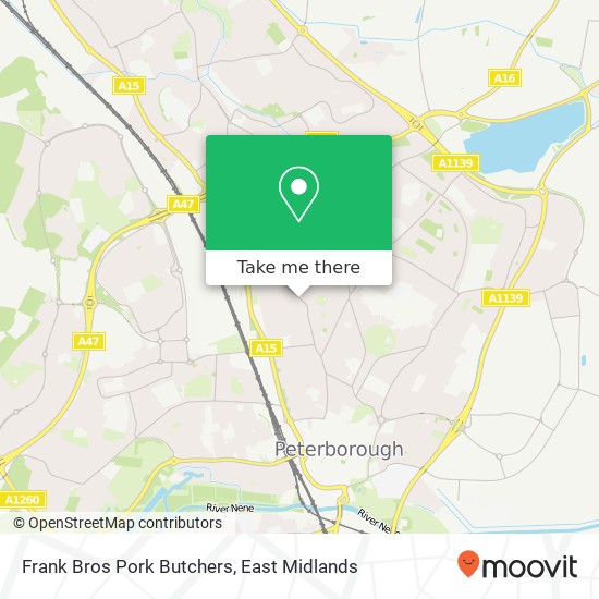 Frank Bros Pork Butchers, 304 Lincoln Road Peterborough Peterborough PE1 2ND map